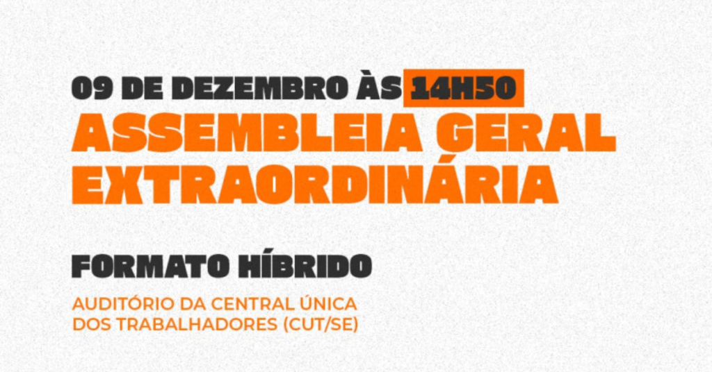 EDITAL DE CONVOCAÇÃO – ASSEMBLEIA GERAL EXTRAORDINÁRIA – 09/12/2024